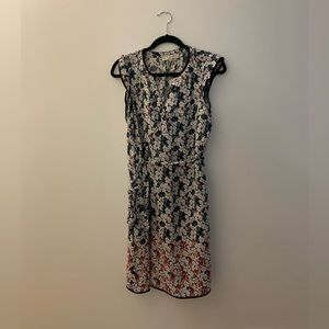 Loft floral short sleeve dress